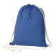 Τσάντα-πουγκί υφασμάτινη 100 % cotton μπλε Υ52x40x3εκ. Δυνατότητα εκτύπωσης Τσάντα-πουγκί υφασμάτινη 100 % cotton μπλε Υ52x40x3εκ. Δυνατότητα εκτύπωσης