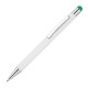 Στυλό - touch pen αλουμινίου άσπρο με πράσινη λεπτομέρεια Υ14,8xØ1εκ. Δυνατότητα εκτύπωσης Στυλό - touch pen αλουμινίου άσπρο με πράσινη λεπτομέρεια Υ14,8xØ1εκ. Δυνατότητα εκτύπωσης