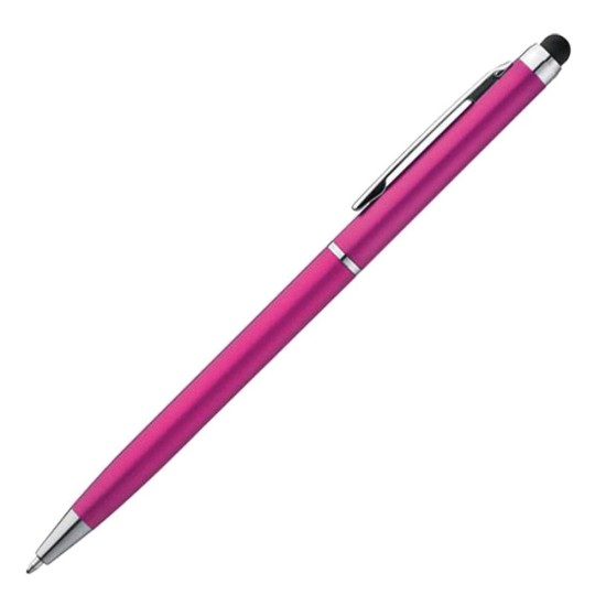 Στυλό- touch pen φουξ 13xØ0,6εκ. Δυνατότητα εκτύπωσης.
