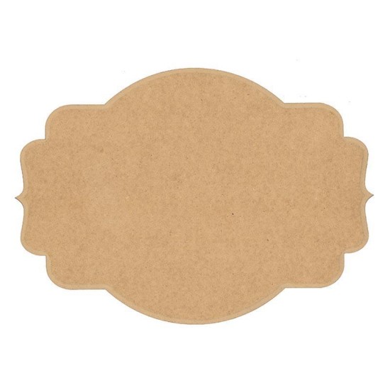 Πινακίδα mdf 100x80x3χιλ, 2 μύτες, 10 καμπύλες