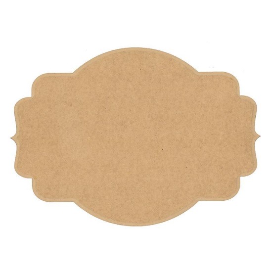 Πινακίδα mdf 300x215x6χιλ. 2 μύτες, 10 καμπύλες