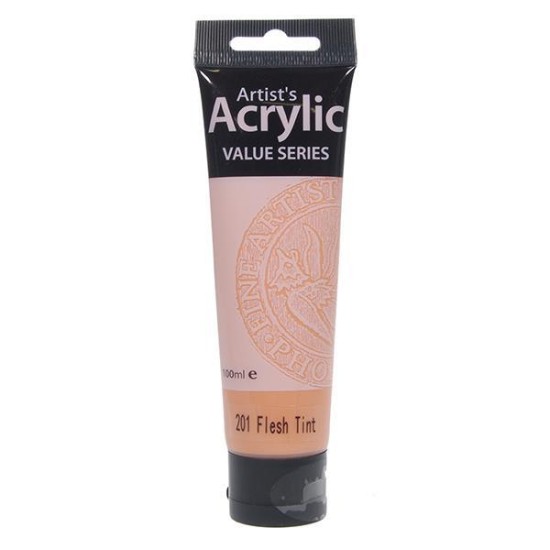 Phoenix ακρυλικό χρώμα 201 flesh tint, σωληνάριο 100ml