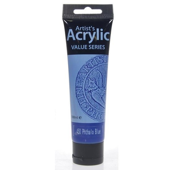 Phoenix ακρυλικό χρώμα 450 phthalo blue, σωληνάριο 100ml Phoenix ακρυλικό χρώμα 450 phthalo blue, σωληνάριο 100ml