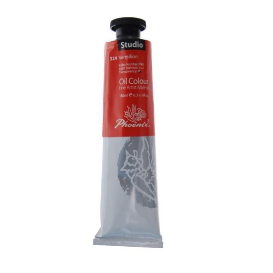 Phoenix χρώμα λαδιού vermillion 180ml Phoenix χρώμα λαδιού vermillion 180ml
