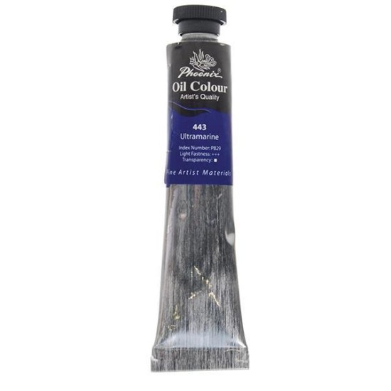 Phoenix χρώμα λαδιού 443 ultramarine, σωληνάριο 50ml Phoenix χρώμα λαδιού 443 ultramarine, σωληνάριο 50ml