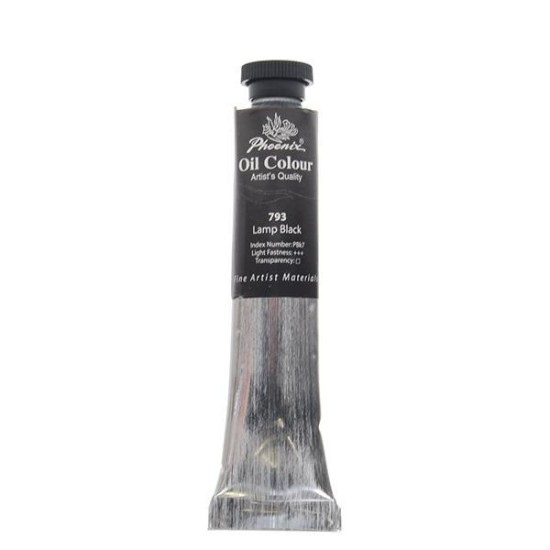 Phoenix χρώμα λαδιού 793 lamp black, σωληνάριο 50ml Phoenix χρώμα λαδιού 793 lamp black, σωληνάριο 50ml