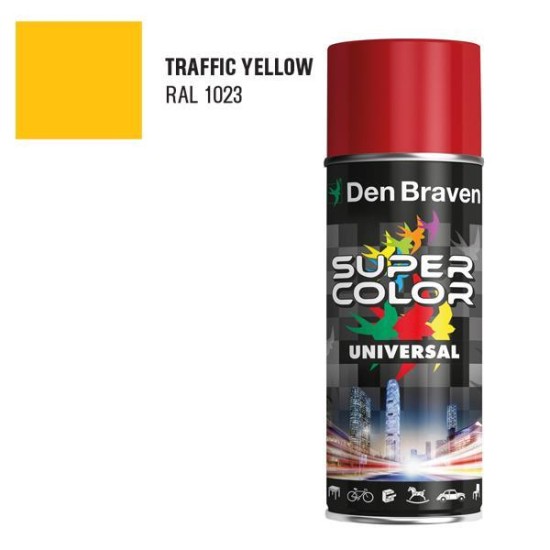 Den Braven SC UNIVERSAL ακρυλικό σπρέι κίτρινο 400ml Den Braven SC UNIVERSAL ακρυλικό σπρέι κίτρινο 400ml