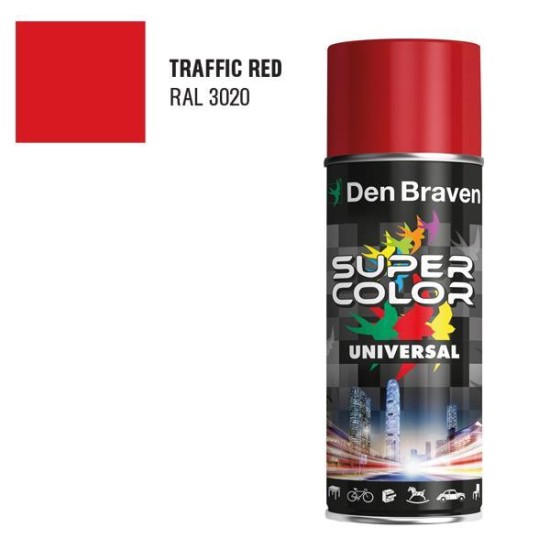 Den Braven SC UNIVERSAL ακρυλικό σπρέι κόκκινο 400ml Den Braven SC UNIVERSAL ακρυλικό σπρέι κόκκινο 400ml