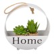 Κασπώ μεταλλικό στρογγυλό HOME λευκό 21,8x8,2x22,4εκ. Κασπώ μεταλλικό στρογγυλό HOME λευκό 21,8x8,2x22,4εκ.