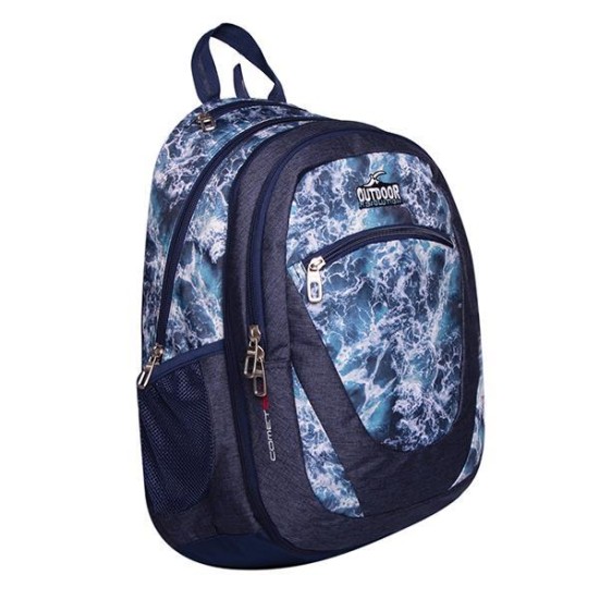 KALGAV τσάντα πλάτης Navy marble με θήκη laptop/tablet Υ49x15x34,5εκ. KALGAV τσάντα πλάτης Navy marble με θήκη laptop/tablet Υ49x15x34,5εκ.