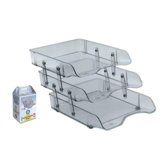 Αrk σετ 3 δίσκοι εγγράφων διάφανοι Α4 Υ26x33.5x6.5εκ. Αrk σετ 3 δίσκοι εγγράφων διάφανοι Α4 Υ26x33.5x6.5εκ.