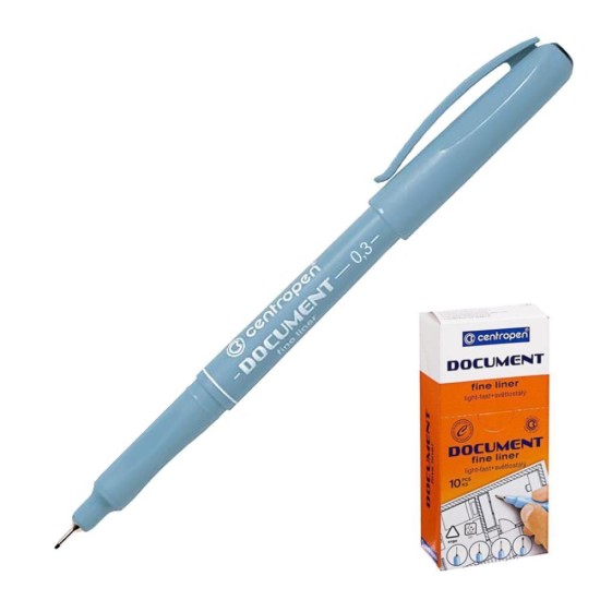 Centropen document πενάκι 0,3mm μαύρο Centropen document πενάκι 0,3mm μαύρο
