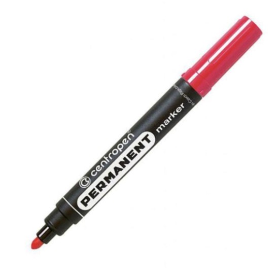 Centropen μαρκαδόρος ανεξίτηλος κόκκινος στρόγγυλη μύτη 2,5mm Centropen μαρκαδόρος ανεξίτηλος κόκκινος στρόγγυλη μύτη 2,5mm
