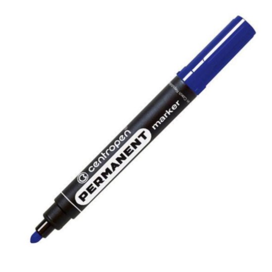 Centropen μαρκαδόρος ανεξίτηλος μπλε στρόγγυλη μύτη 2,5mm Centropen μαρκαδόρος ανεξίτηλος μπλε στρόγγυλη μύτη 2,5mm