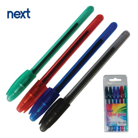 Next mini ball pen 1mm 6τεμ. Next mini ball pen 1mm 6τεμ.