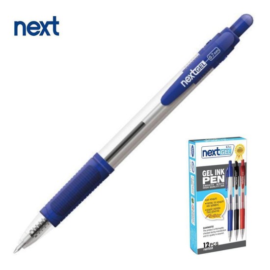 Νext στυλό gel pen με κουμπί μπλε 0.7mm Νext στυλό gel pen με κουμπί μπλε 0.7mm