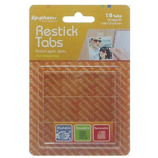 Restick tabs 2όψεων 25x25 χιλ.