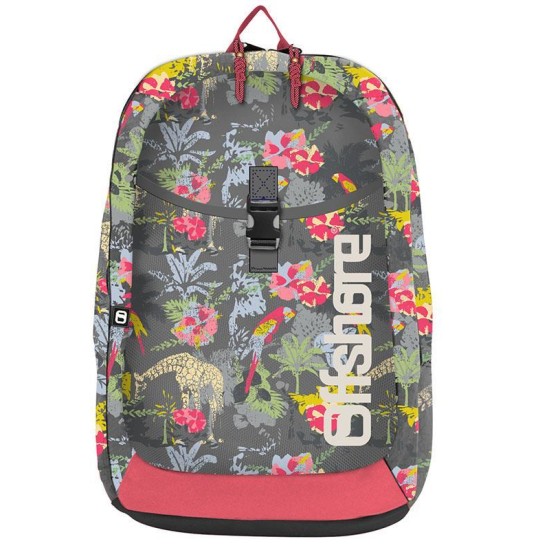 Bagtrotter τσάντα πλάτης λουλούδια 49x33x12εκ. Bagtrotter τσάντα πλάτης λουλούδια 49x33x12εκ.