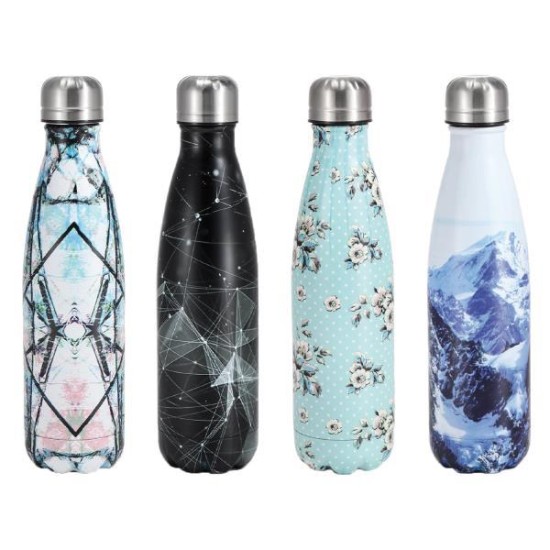 Θερμός - μπουκάλι Printed με διπλά τοιχώματα 500ml σε 4 σχέδια Θερμός - μπουκάλι Printed με διπλά τοιχώματα 500ml σε 4 σχέδια