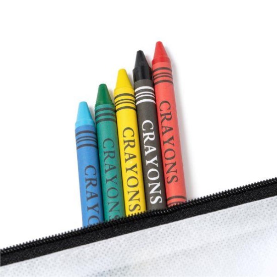 Κασετίνα non woven λευκή ζωγραφική σετ 5τμχ 22x11εκ. Κασετίνα non woven λευκή ζωγραφική σετ 5τμχ 22x11εκ.