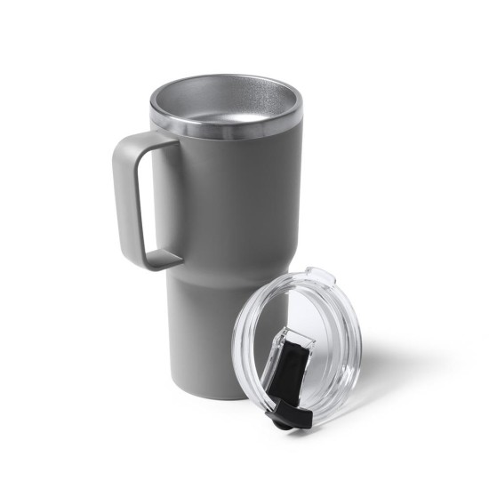 Θερμός - κούπα 600 ml γκρι ανοξείδωτο ατσάλι Υ18,9xØ9εκ. Θερμός - κούπα 600 ml γκρι ανοξείδωτο ατσάλι Υ18,9xØ9εκ.