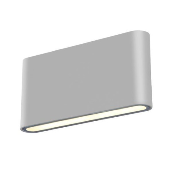 Απλίκα slim LED 2Χ6W γκρι Y9x17,5x3εκ. Απλίκα slim LED 2Χ6W γκρι Y9x17,5x3εκ.