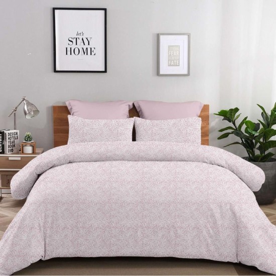 Σετ υπέρδιπλα σεντόνια Aliessia dusty rose από 100% βαμβάκι 245x260εκ. Σετ υπέρδιπλα σεντόνια Aliessia dusty rose από 100% βαμβάκι 245x260εκ.