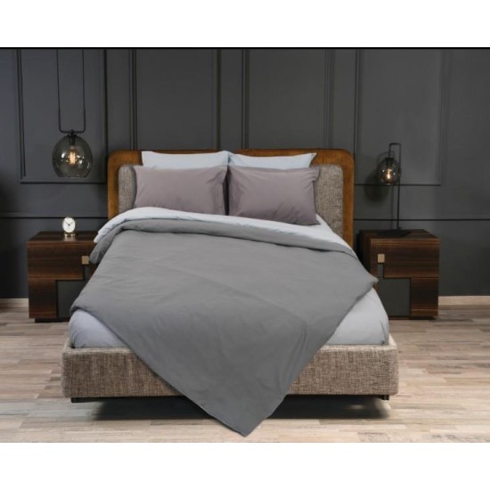 Σετ σεντόνια μονά RAINBOW Grey-Ice grey από 50% βαμβάκι 160x250εκ. Σετ σεντόνια μονά RAINBOW Grey-Ice grey από 50% βαμβάκι 160x250εκ.