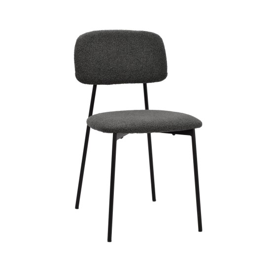 Καρέκλα μεταλλική Nextdeco Rosa σκούρο γκρι Υ81x47x52εκ. Καρέκλα μεταλλική Nextdeco Rosa σκούρο γκρι Υ81x47x52εκ.