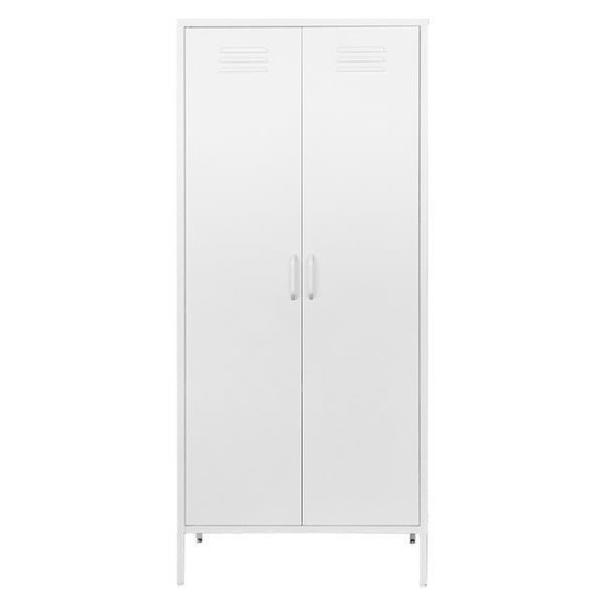 Ντουλάπα μεταλλική Nextdeco δίφυλλη λευκή Υ170x76x50εκ.