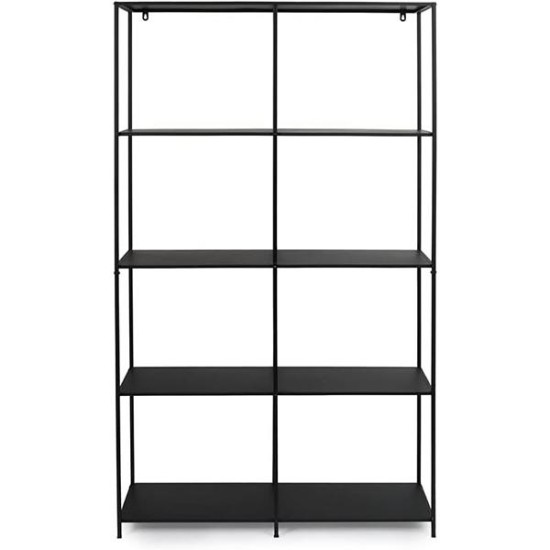 Ραφιέρα μεταλλική Nextdeco με 4 ράφια μαύρη Υ175x100x36εκ. Ραφιέρα μεταλλική Nextdeco με 4 ράφια μαύρη Υ175x100x36εκ.