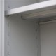 Ντουλάπα μεταλλική Nextdeco δίφυλλη γίγας λευκή γκρι Υ186x156x88εκ.