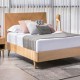 Κρεβάτι διπλό Nextdeco Stanley για στρώμα 160x200εκ. σε φυσικό χρώμα Υ90x168x210εκ. Κρεβάτι διπλό Nextdeco Stanley για στρώμα 160x200εκ. σε φυσικό χρώμα Υ90x168x210εκ.