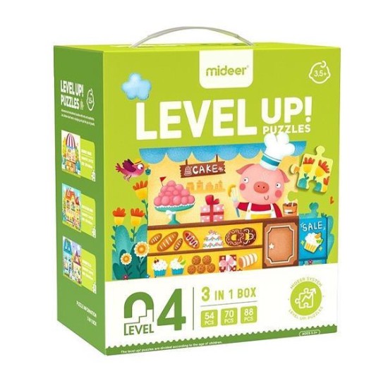 Mideer παζλ 3 σε 1 - Level Up 4 