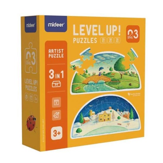 Mideer παζλ 4 σε 1 - Level Up 3 