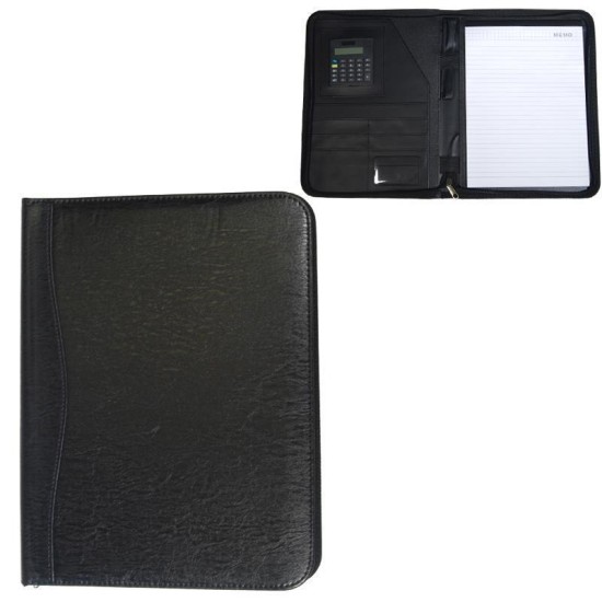 Portfolio με φερμουάρ μαύρο 25,5x32,5x2εκ. Portfolio με φερμουάρ μαύρο 25,5x32,5x2εκ.