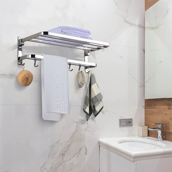 Κρεμάστρα επιτοίχια inox Υ18,6x80x23εκ. Κρεμάστρα επιτοίχια inox Υ18,6x80x23εκ.