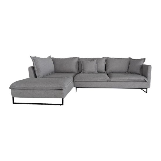 Καναπές γωνιακός Nextdeco Siegfried δεξιά γωνία γκρι Y85x286x183εκ. Καναπές γωνιακός Nextdeco Siegfried δεξιά γωνία γκρι Y85x286x183εκ.