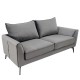 Καναπές διθέσιος Nextdeco Harold γκρι Y87x180x88εκ. Καναπές διθέσιος Nextdeco Harold γκρι Y87x180x88εκ.