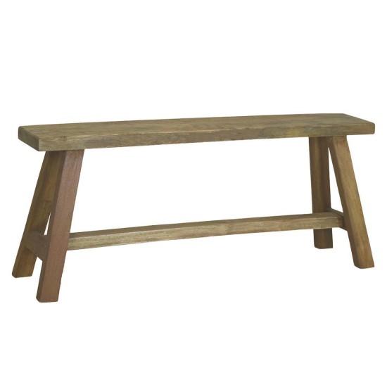 Παγκάκι ξύλινο Nextdeco Tribeca ανακυκλωμένο ξύλο teak Υ50x20x120εκ.