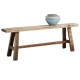Παγκάκι ξύλινο Nextdeco Tribeca ανακυκλωμένο ξύλο teak Υ50x20x120εκ.