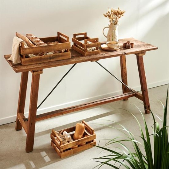Κονσόλα Nextdeco Tribeca ανακυκλωμένο ξύλο teak - mahoni Υ80x100x40εκ. Κονσόλα Nextdeco Tribeca ανακυκλωμένο ξύλο teak - mahoni Υ80x100x40εκ.