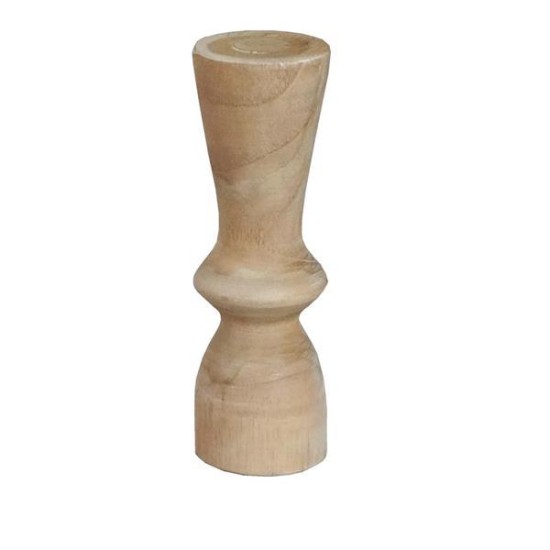 Κηροπήγιο Nextdeco Tribeca ανακυκλωμένο ξύλο teak Ø6x15εκ.