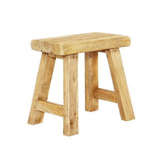 Σκαμπό Nextdeco Tribeca ανακυκλωμένο ξύλο teak Υ41x24x42εκ.