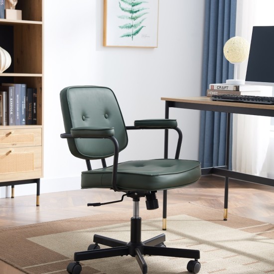Καρέκλα γραφείου Nextdeco πράσινη Υ77-87x62.5x60,5εκ, Καρέκλα γραφείου Nextdeco πράσινη Υ77-87x62.5x60,5εκ,