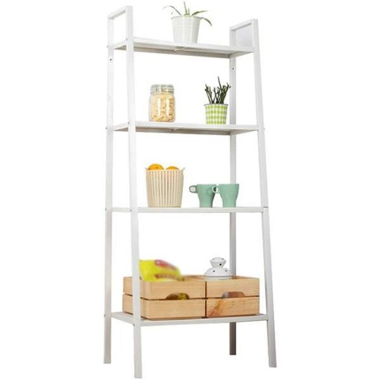 Ραφιέρα βιβλιοθήκη Nextdeco 4 επίπεδων λευκή Υ147x60x35εκ Ραφιέρα βιβλιοθήκη Nextdeco 4 επίπεδων λευκή Υ147x60x35εκ