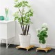 Βάση λουλουδιών τροχήλατη Nextdeco από bamboo 30x30εκ.