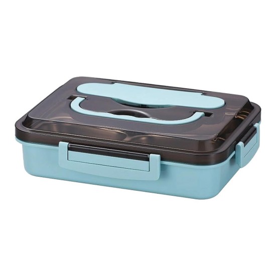 Lunch box από inox με 5 θήκες μπλε 1500ml Lunch box από inox με 5 θήκες μπλε 1500ml