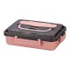 Lunch box inox με 5 θήκες ροζ χρώμα 1500ml Lunch box inox με 5 θήκες ροζ χρώμα 1500ml