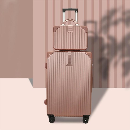 Βαλίτσες σετ 2 ABS 4 ρόδες ροζ 65x42x25εκ και 33x24x15εκ. Βαλίτσες σετ 2 ABS 4 ρόδες ροζ 65x42x25εκ και 33x24x15εκ.